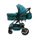 Carucior 2 in 1 Reversibil, Landou si Sport, copertina extensibil, geantă pentru scutece, 0-36 luni, T8-Verde Inchis