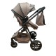 Carucior 2 in 1 Reversibil, Landou si Sport, copertina extensibil, geanta pentru scutece, 0-36 luni, T8-Bej