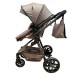 Carucior 2 in 1 Reversibil, Landou si Sport, copertina extensibil, geanta pentru scutece, 0-36 luni, T8-Bej
