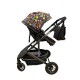 Carucior 2 in 1 pentru copii Landou si Sport, cu maner reversibil si cu suspensii, 0-36 luni, T7-Multicolor