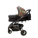 Carucior 2 in 1 pentru copii Landou si Sport, cu maner reversibil si cu suspensii, 0-36 luni, T7-Multicolor
