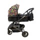 Carucior 2 in 1 pentru copii Landou si Sport, cu maner reversibil si cu suspensii, 0-36 luni, T7-Multicolor