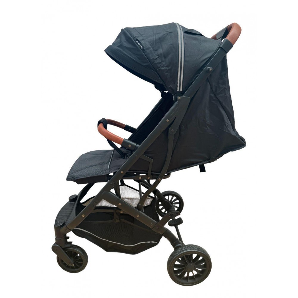 Carucior sport compact cu spatar reglabil, pliere tip troller si husa de picioare. 6-36 luni, S1-Negru