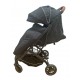 Carucior sport compact cu spatar reglabil, pliere tip troller si husa de picioare. 6-36 luni, S1-Negru