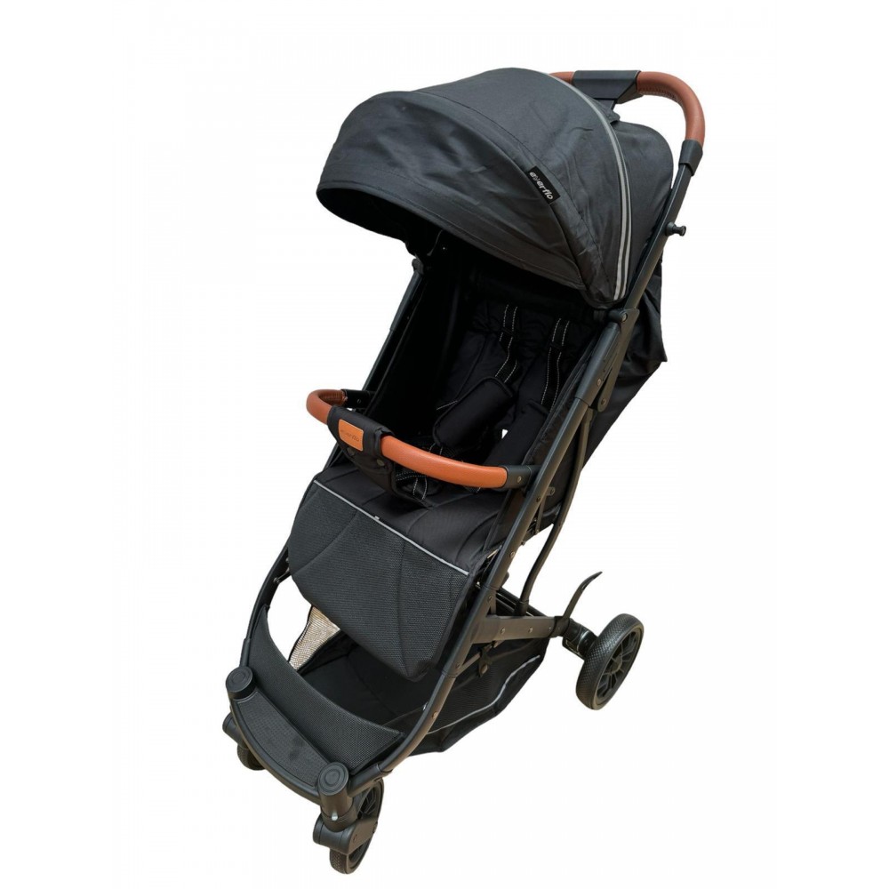 Carucior sport compact cu spatar reglabil, pliere tip troller si husa de picioare. 6-36 luni, S1-Negru
