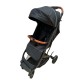 Carucior sport compact cu spatar reglabil, pliere tip troller si husa de picioare. 6-36 luni, S1-Negru