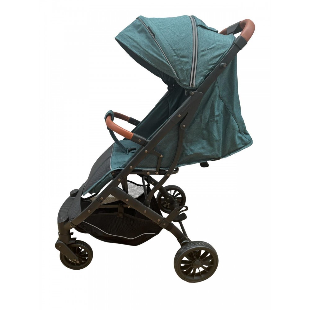 Carucior sport compact cu spatar reglabil, pliere tip troller si husa de picioare. 6-36 luni, S1-Verde