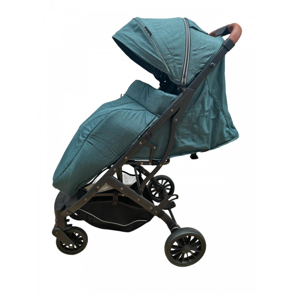 Carucior sport compact cu spatar reglabil, pliere tip troller si husa de picioare. 6-36 luni, S1-Verde