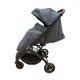 Carucior sport compact cu spatar reglabil, pliere tip troller si husa de picioare. 6-36 luni, S1-Gri