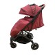 Carucior sport compact cu spatar reglabil, pliere tip troller si husa de picioare. 6-36 luni, S1-Rosu
