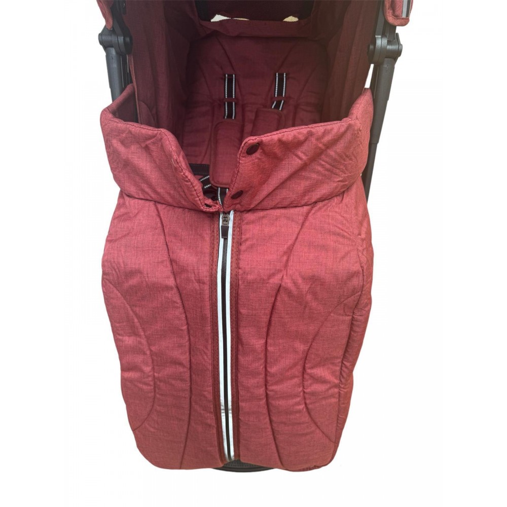 Carucior sport compact cu spatar reglabil, pliere tip troller si husa de picioare. 6-36 luni, S1-Rosu
