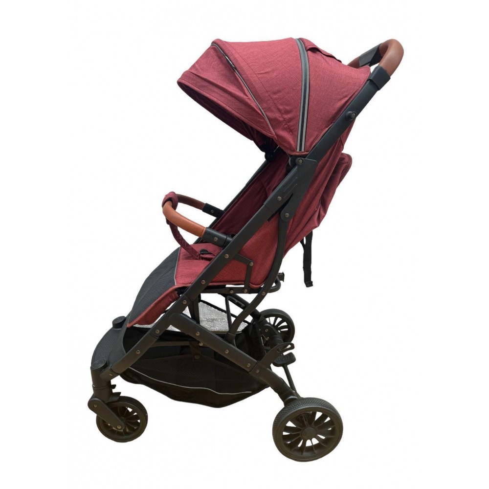 Carucior sport compact cu spatar reglabil, pliere tip troller si husa de picioare. 6-36 luni, S1-Rosu
