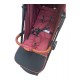 Carucior sport compact cu spatar reglabil, pliere tip troller si husa de picioare. 6-36 luni, S1-Rosu
