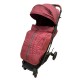 Carucior sport compact cu spatar reglabil, pliere tip troller si husa de picioare. 6-36 luni, S1-Rosu