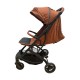 Carucior sport compact cu spatar reglabil, pliere tip troller si husa de picioare. 6-36 luni, S1-Maro