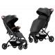 Carucior sport compact cu spatar reglabil, pliere tip troller si husa de picioare. 6-36 luni, S1-Negru