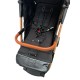 Carucior sport cu geanta si husa pentru picioare, pliere rapida tip troller, 6-36 luni, S2-Negru