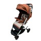 Carucior sport cu geanta si husa pentru picioare, pliere rapida tip troller, 6-36 luni, S2-Maro