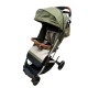 Carucior sport cu geanta si husa pentru picioare, pliere rapida tip troller, 6-36 luni, S2-Verde