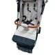 Carucior sport cu geanta si husa pentru picioare, pliere rapida tip troller, 6-36 luni, S2-Crem