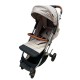 Carucior sport cu geanta si husa pentru picioare, pliere rapida tip troller, 6-36 luni, S2-Crem