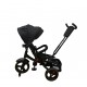 Tricicleta multifunctionala, Roti Din Spuma cu scaun reversibil si pozitie de somn, 8 luni-5 ani, SL02-Negru