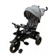 Tricicleta multifunctionala, Roti Din Spuma cu scaun reversibil si pozitie de somn, 8 luni-5 ani, SL02-Gri