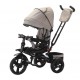 Tricicleta multifunctionala, Roti Din Spuma cu scaun reversibil si pozitie de somn, 8 luni-5 ani, SL02-Bej