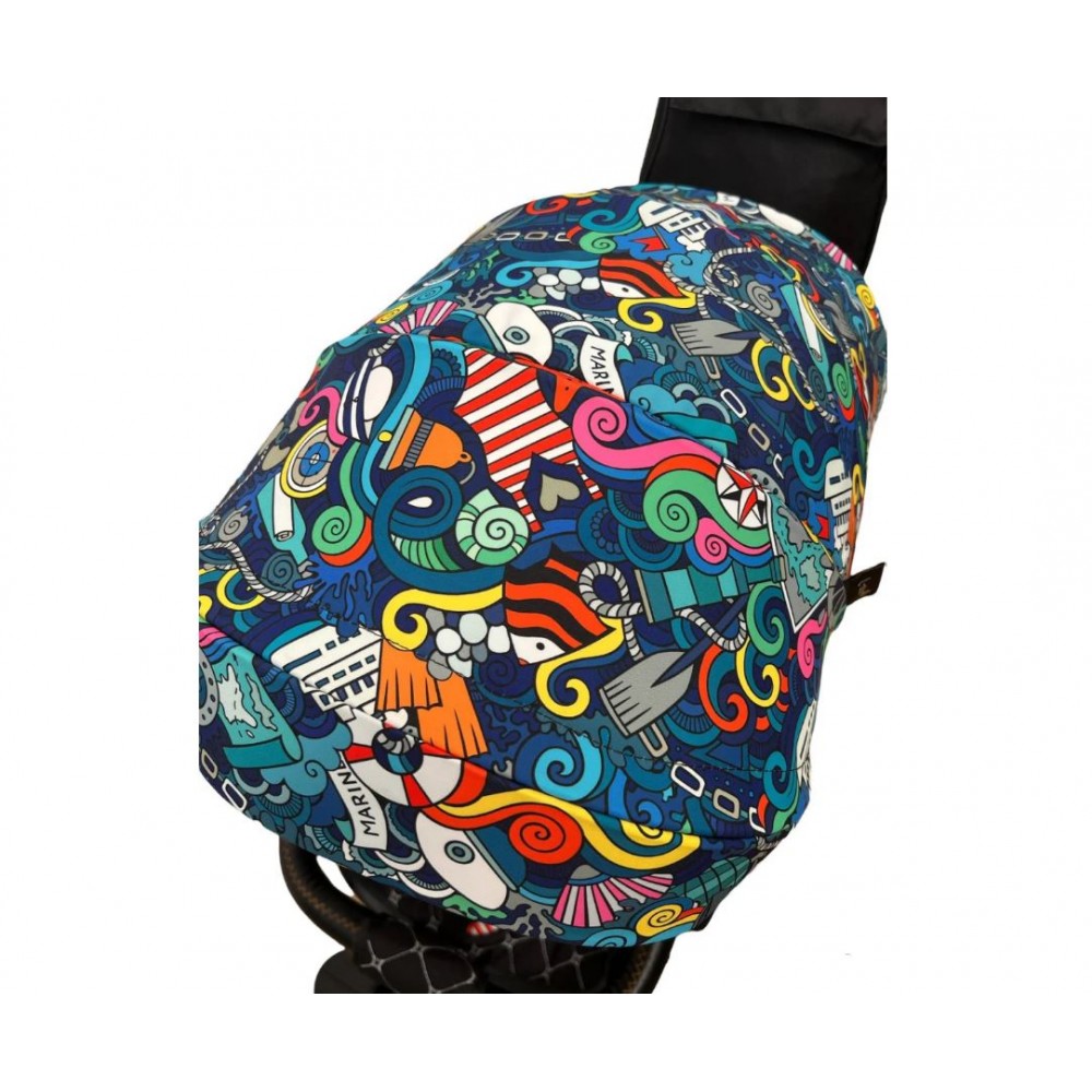 Tricicleta pliabila cu muzica si lumini, cu pozitie de somn si scaun reversibil, Varsta 8 luni+, SL01-Multicolor