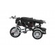 Tricicleta cu scaun reversibil tip moto cu far, pozitie de somn si scaun rotativ, 6-36 luni, lumini si muzica, SL03-Turcoaz