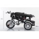Tricicleta cu scaun reversibil tip moto cu far, pozitie de somn si scaun rotativ, 6-36 luni, lumini si muzica, SL03-Turcoaz