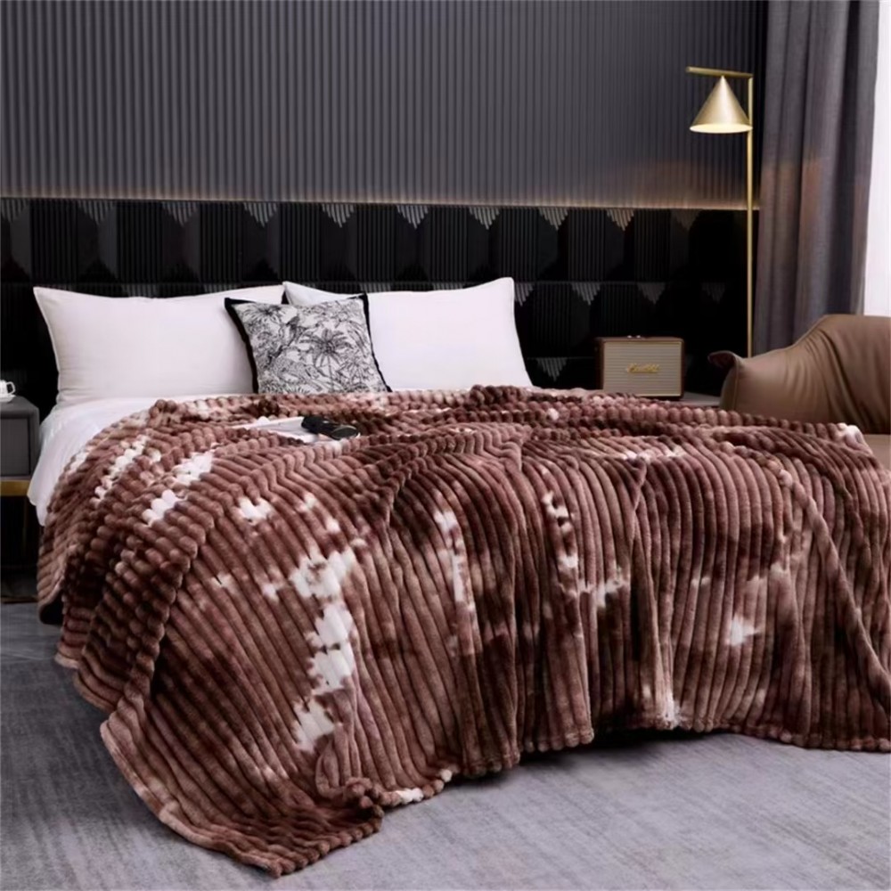 Patura pufoasa cocolino degrade pentru pat dublu, 200 x 230 cm, PP-14