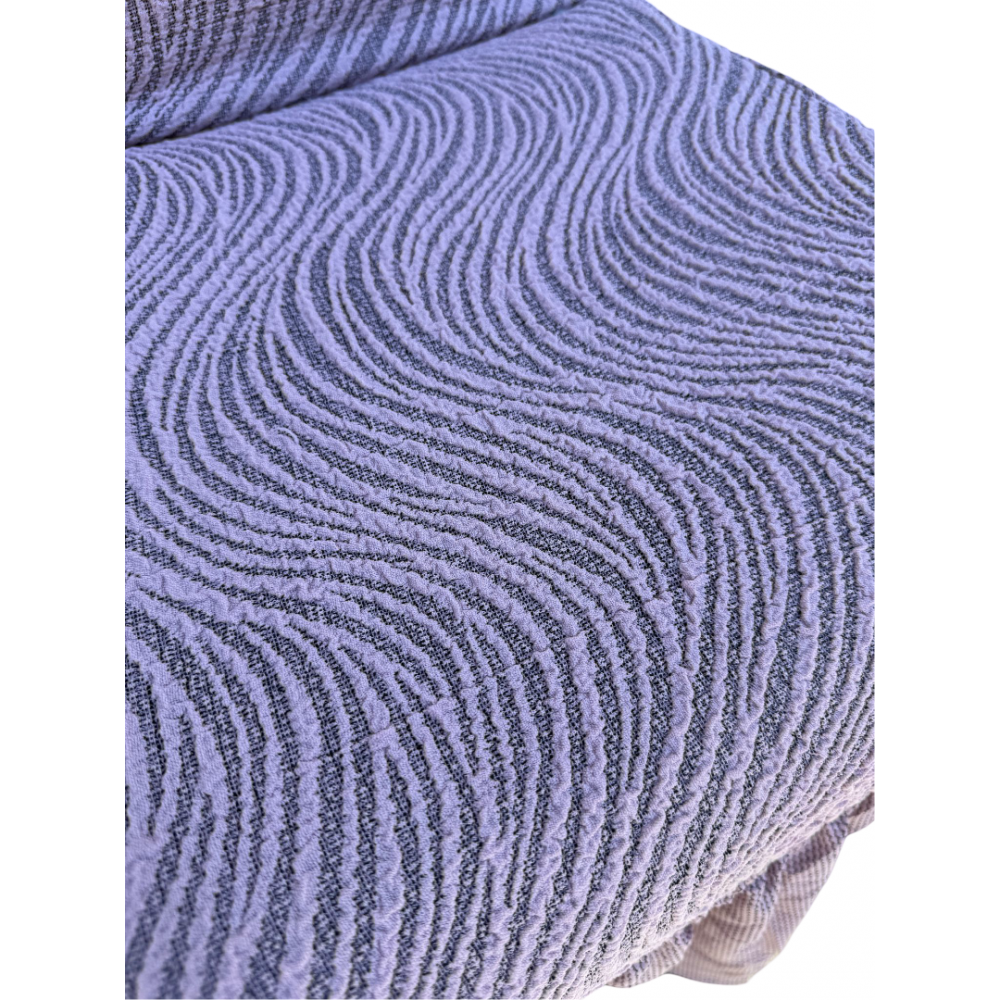 Set 6 huse din Jacquard pentru scaune cu volanase, ROZ, HJ-01