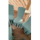 Set 6 huse din Jacquard pentru scaune cu volanase, VERDE, HJ-04