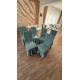 Set 6 huse din Jacquard pentru scaune cu volanase, VERDE, HJ-04
