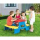 Masa de picnic pentru copii, 68,5x42,5x73,5 cm, Multicolor, 2+ ani, MCP-01