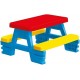 Masa de picnic pentru copii, 68,5x42,5x73,5 cm, Multicolor, 2+ ani, MCP-01