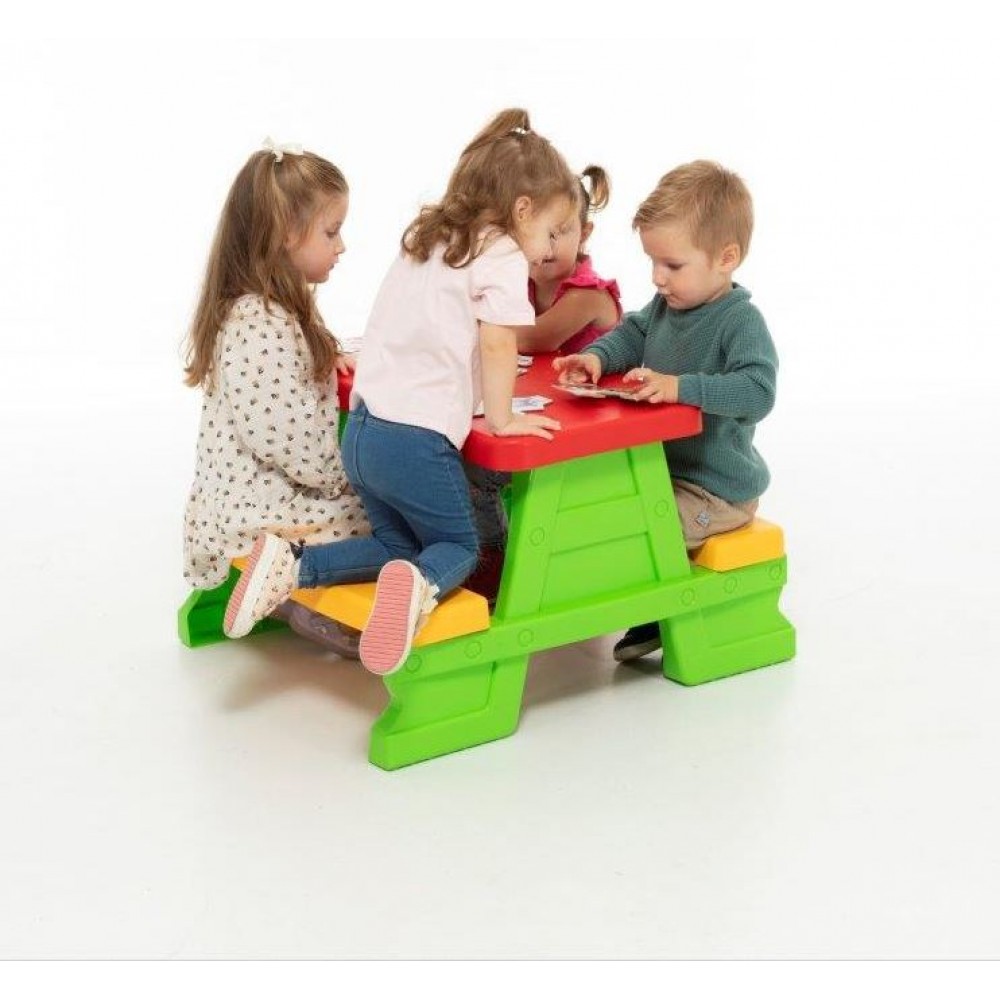 Masa de picnic pentru copii, 68,5x42,5x73,5 cm, Multicolor, 2+ ani, MCP-02