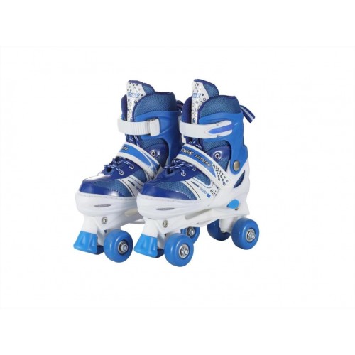 Role pentru Copii Icepatori Power S, 4 Roti Reglabile, Albastru cu Frana de Siguranta 31-34, ROL-06