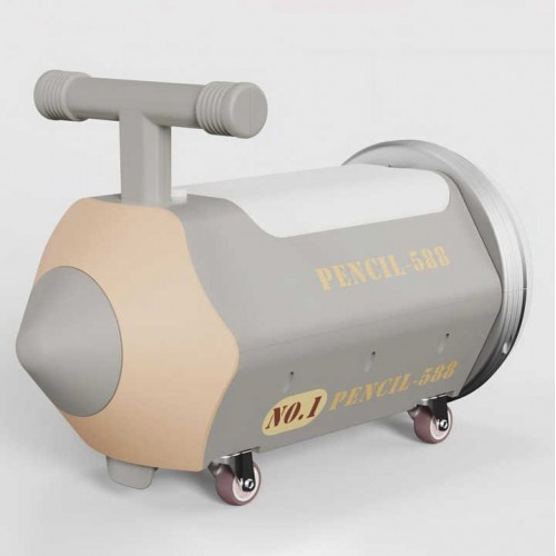 Scooter pentru copii Creion Glisor pe patru roti 1-3 ani, fara pedale, Muzical si lumina, GRI, SCT-02