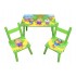 Set masuta lemn cu 2 scaune, 59x39x40 cm, Verde, ML-05