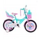 Bicicleta cu Cos Printesa ROZ intre 4 -8 ani, Scaun pentru papusi Roti ajutatoare, 20 inch, oglinda, aparatoare, frana de mana fata-spate