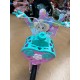 Bicicleta cu Cos Printesa ROZ intre 4 -8 ani, Scaun pentru papusi Roti ajutatoare, 20 inch, oglinda, aparatoare, frana de mana fata-spate