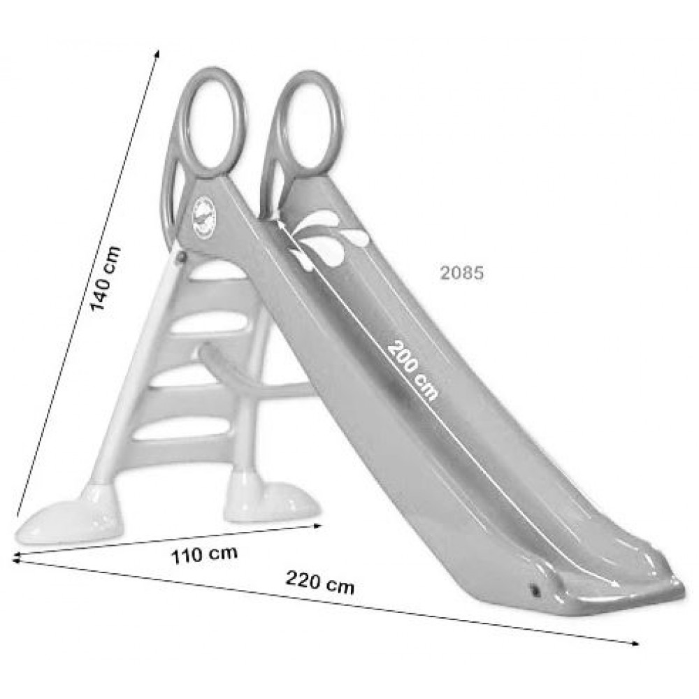 Tobogan mare pentru copii 200cm x220 cm x140 cm, Albastru