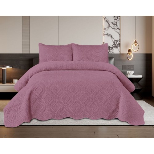 Set 3 Cuvertura dubla de lux din Catifea, Cuvertura de 220x240 cm, Cu 2 fete de perna 50 x70cm, CVN-01