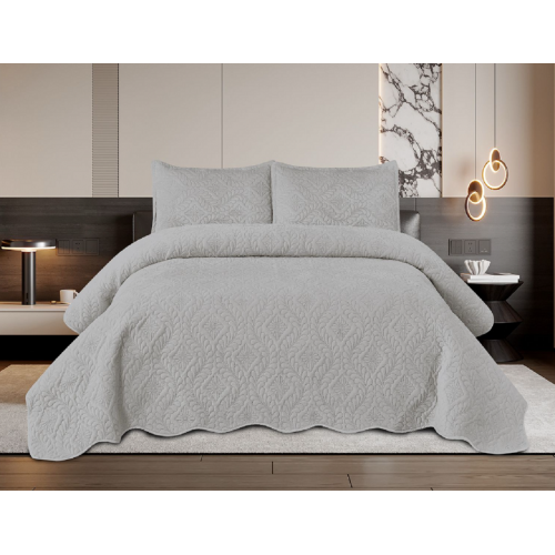 Set 3 Cuvertura dubla de lux din Catifea, Cuvertura de 220x240 cm, Cu 2 fete de perna 50 x70cm, CVN-04