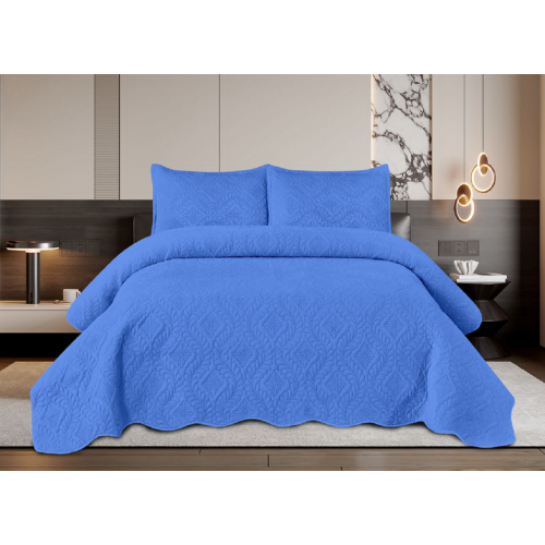 Set 3 Cuvertura dubla de lux din Catifea, Cuvertura de 220x240 cm, Cu 2 fete de perna 50 x70cm, CVN-05