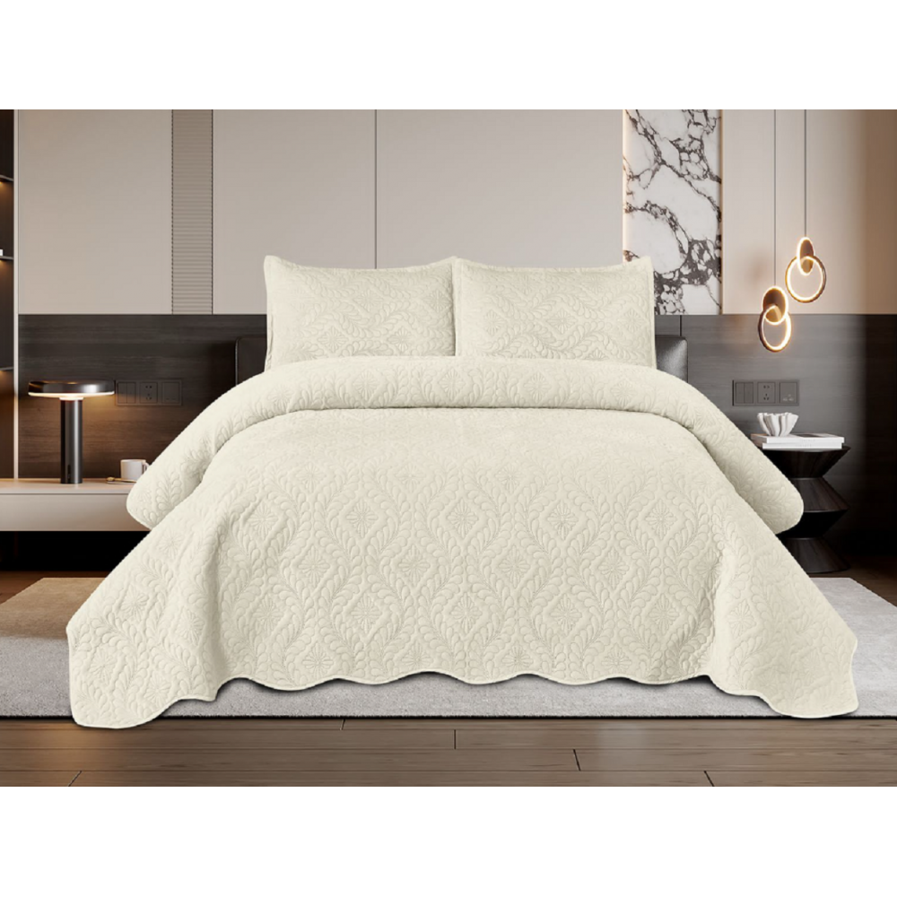 Set 3 Cuvertura dubla de lux din Catifea, Cuvertura de 220x240 cm, Cu 2 fete de perna 50 x70cm, CVN-06