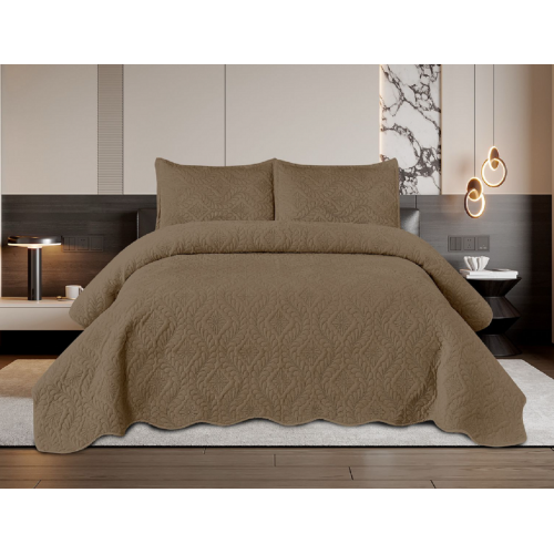 Set 3 Cuvertura dubla de lux din Catifea, Cuvertura de 220x240 cm, Cu 2 fete de perna 50 x70cm, CVN-10