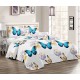 Set 3 Cuvertura dubla de lux din Bumbac Matlasata, Cuvertura de 220x240 cm, Cu 2 fete de perna 50 x70cm, CVN-33